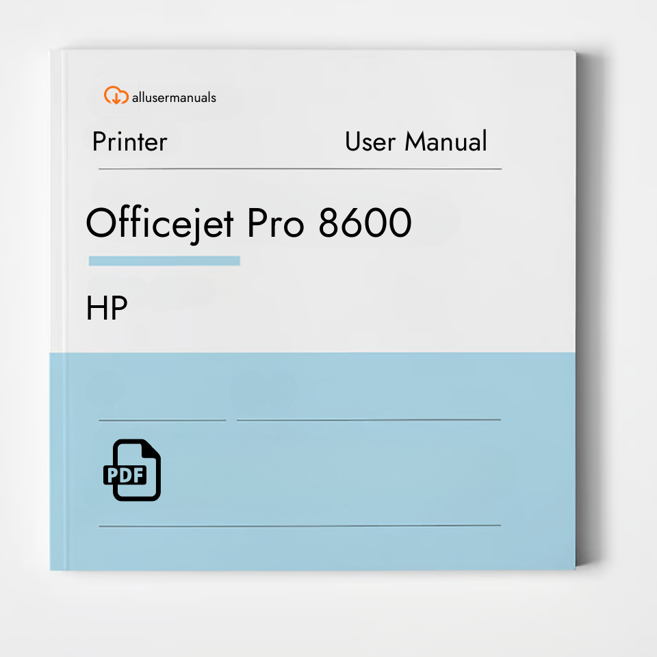 HP Printer Officejet Pro 8600 Manual