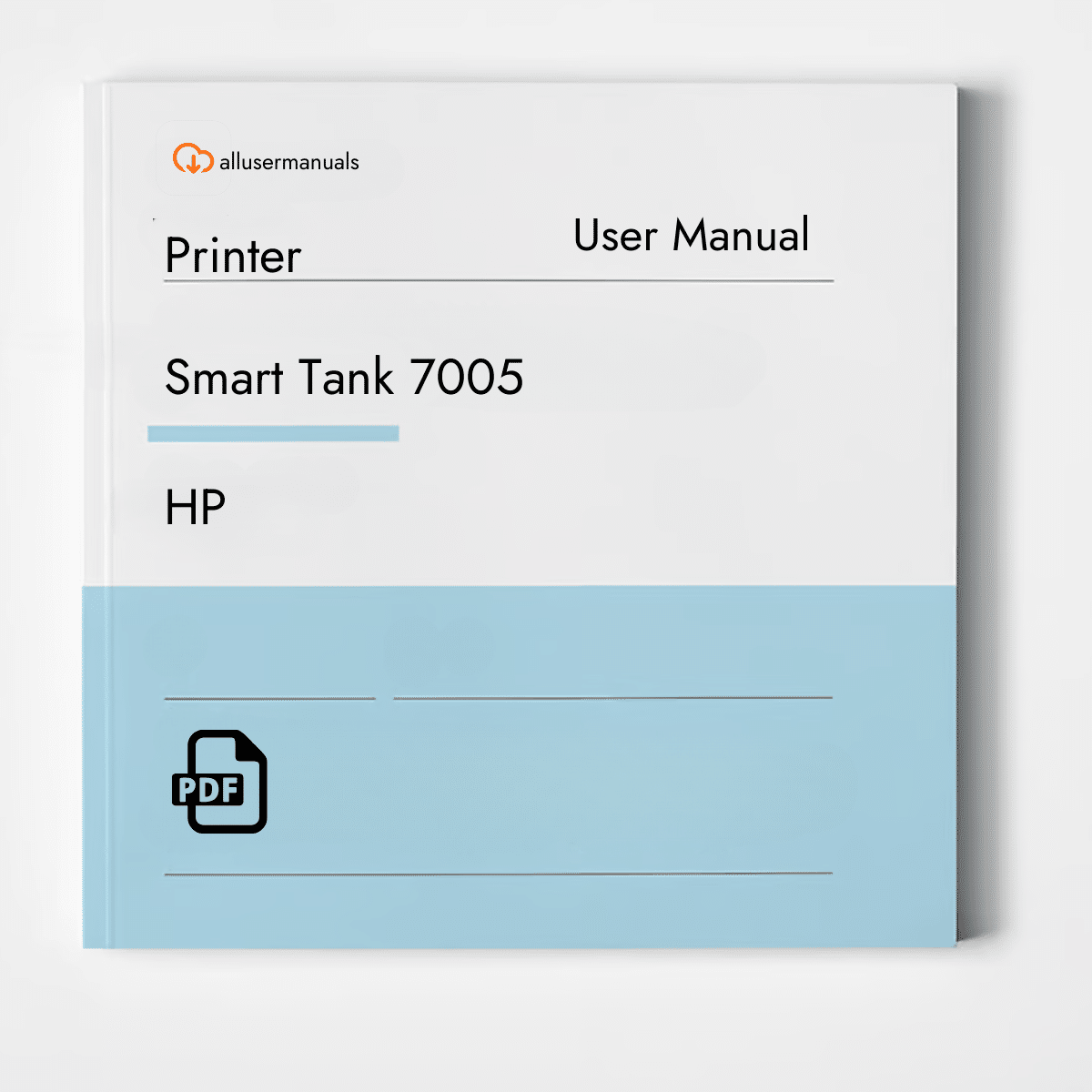 HP Printer Smart Tank 7005 Manual