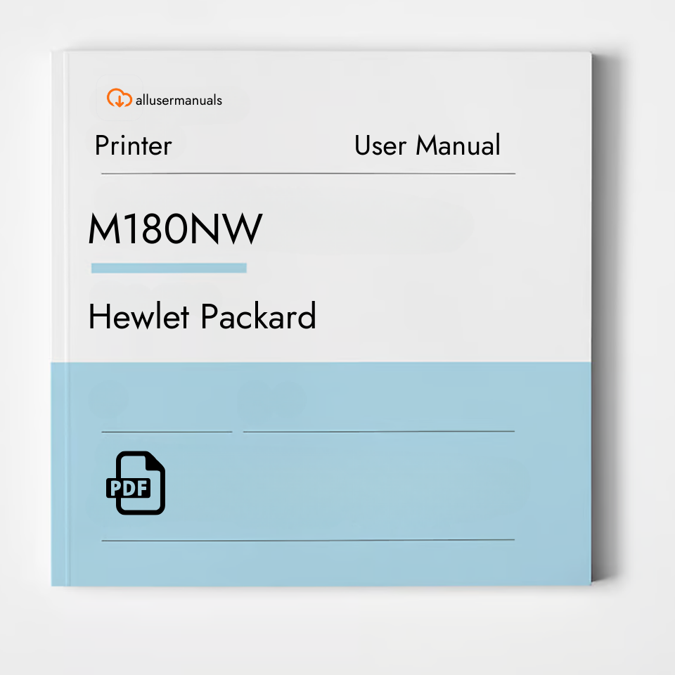 HP Printer M180nw Manual