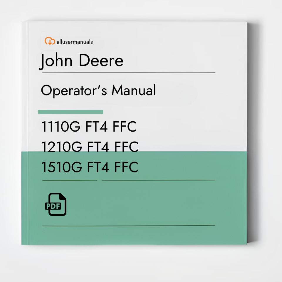 John Deere Forwarders 1110G FT4 FFC Manual