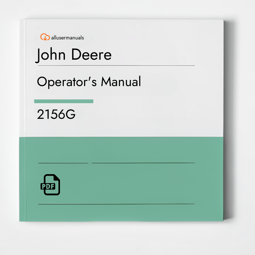 John Deere Log Loaders 2156G Manual - allusermanuals.com