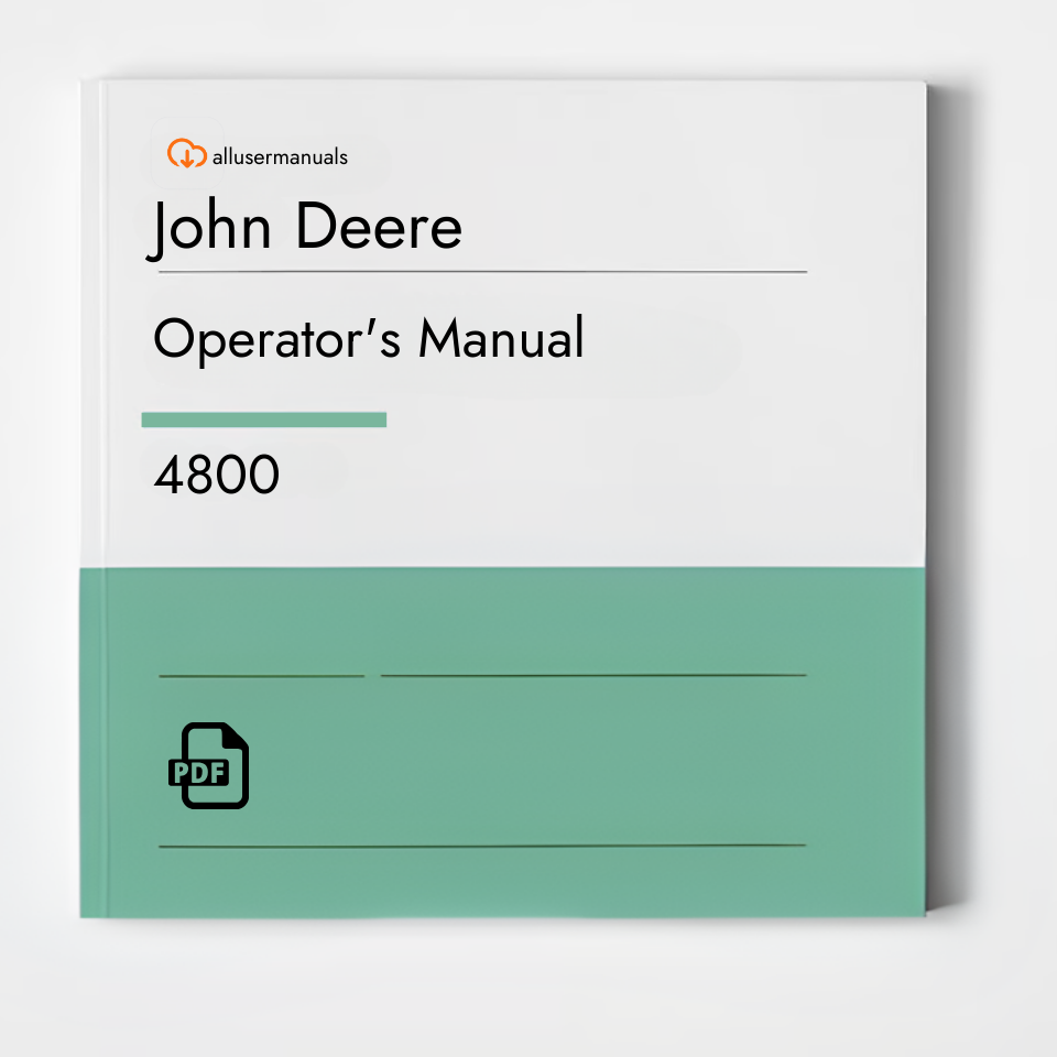 John Deere Loader Attachments 4800 Manual