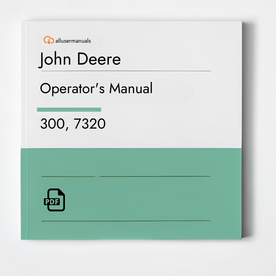 John Deere Loaders 7320 Manual