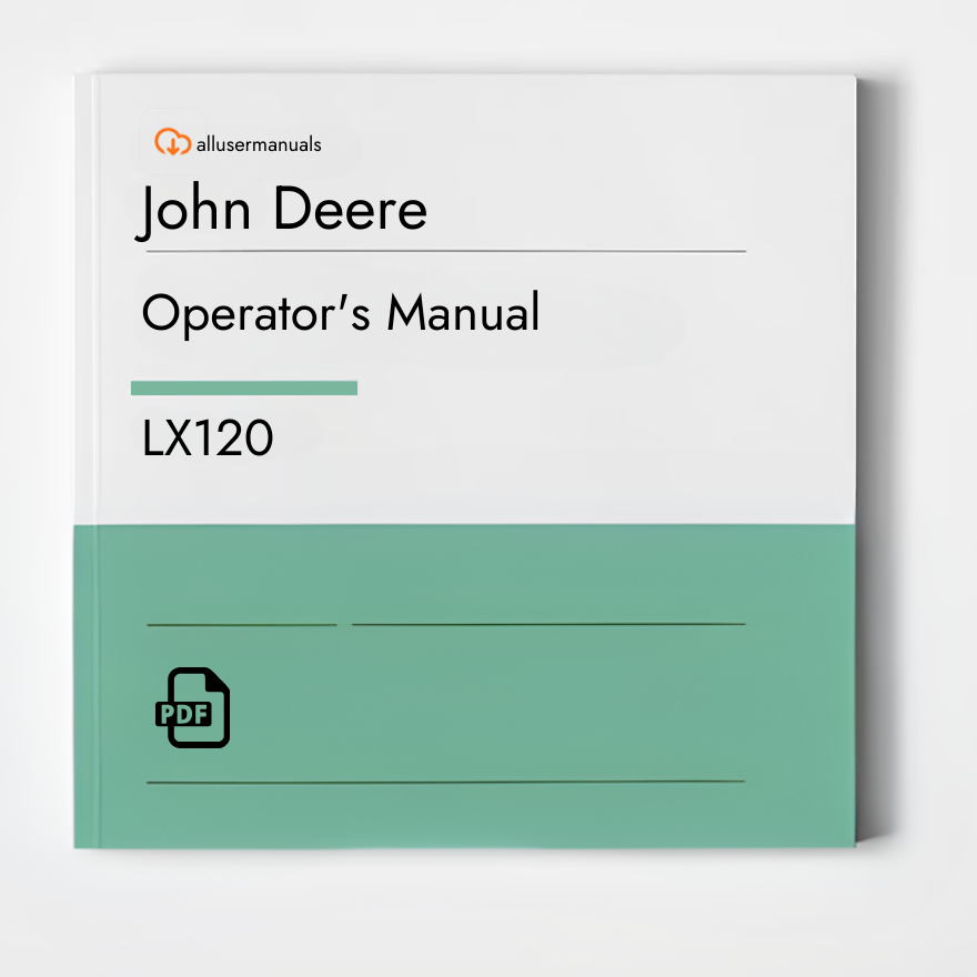 John Deere Loaders LX120 Manual