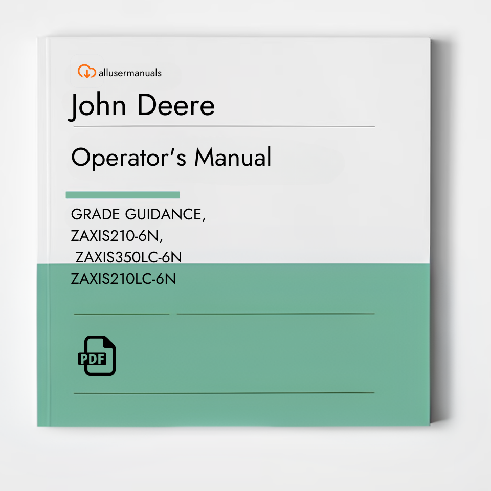 John Deere Excavators ZAXIS210-6N Manual