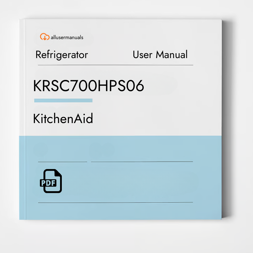 Kitchen Aid Refrigerator KRSC700HPS06 Manual