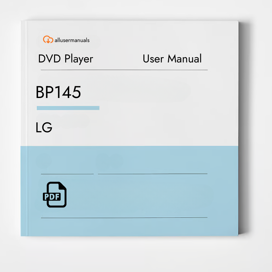LG DVD Player BP145 Manual