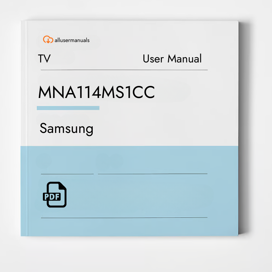 Samsung Television MNA114MS1CC Manual