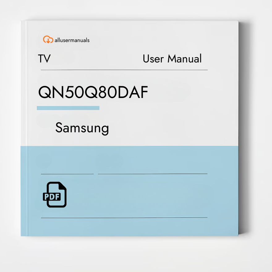 Samsung Television QN50Q80DAF Manual