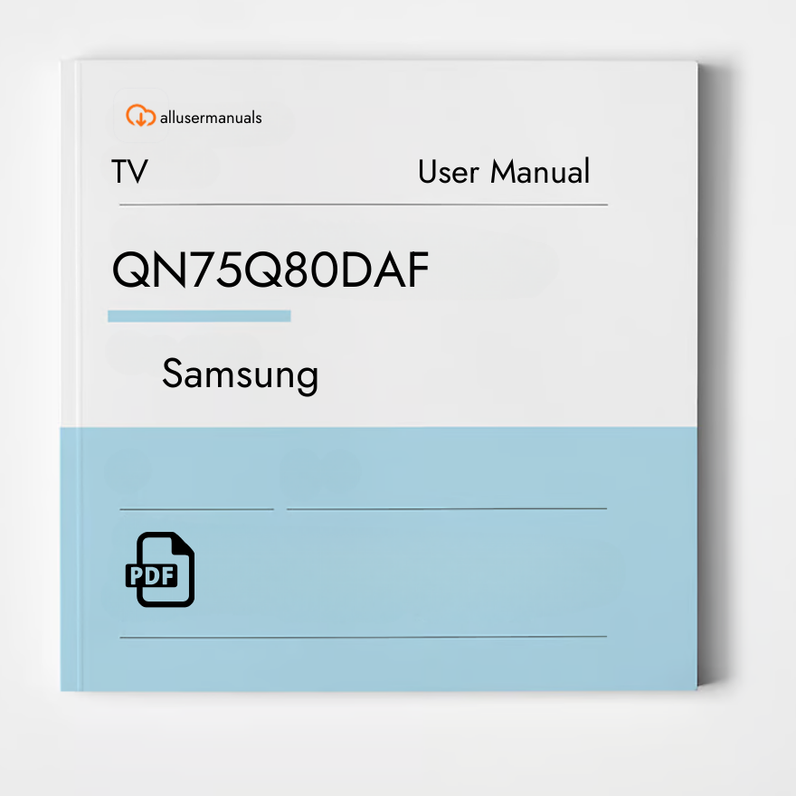 Samsung Television QN55Q80DAF Manual
