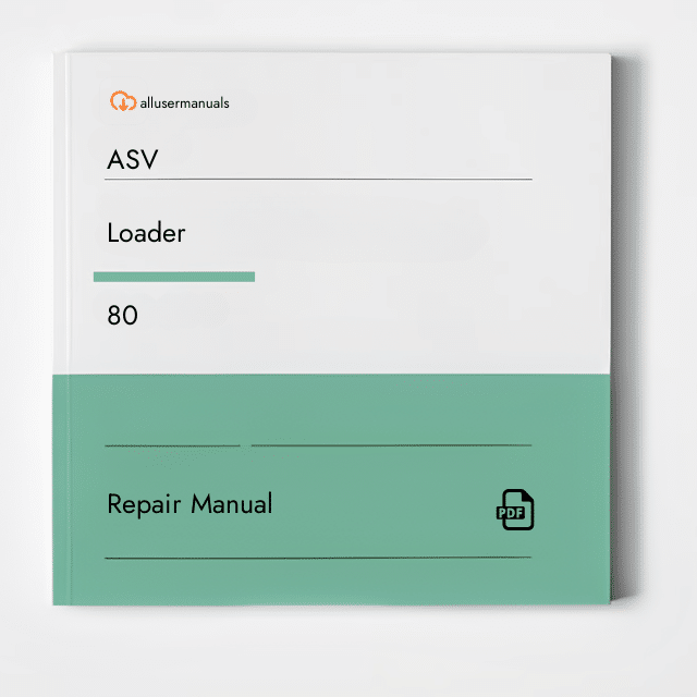 ASV Loaders Service 80 Manual