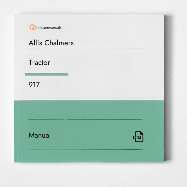 Allis Chalmers Tractors 917 Manual