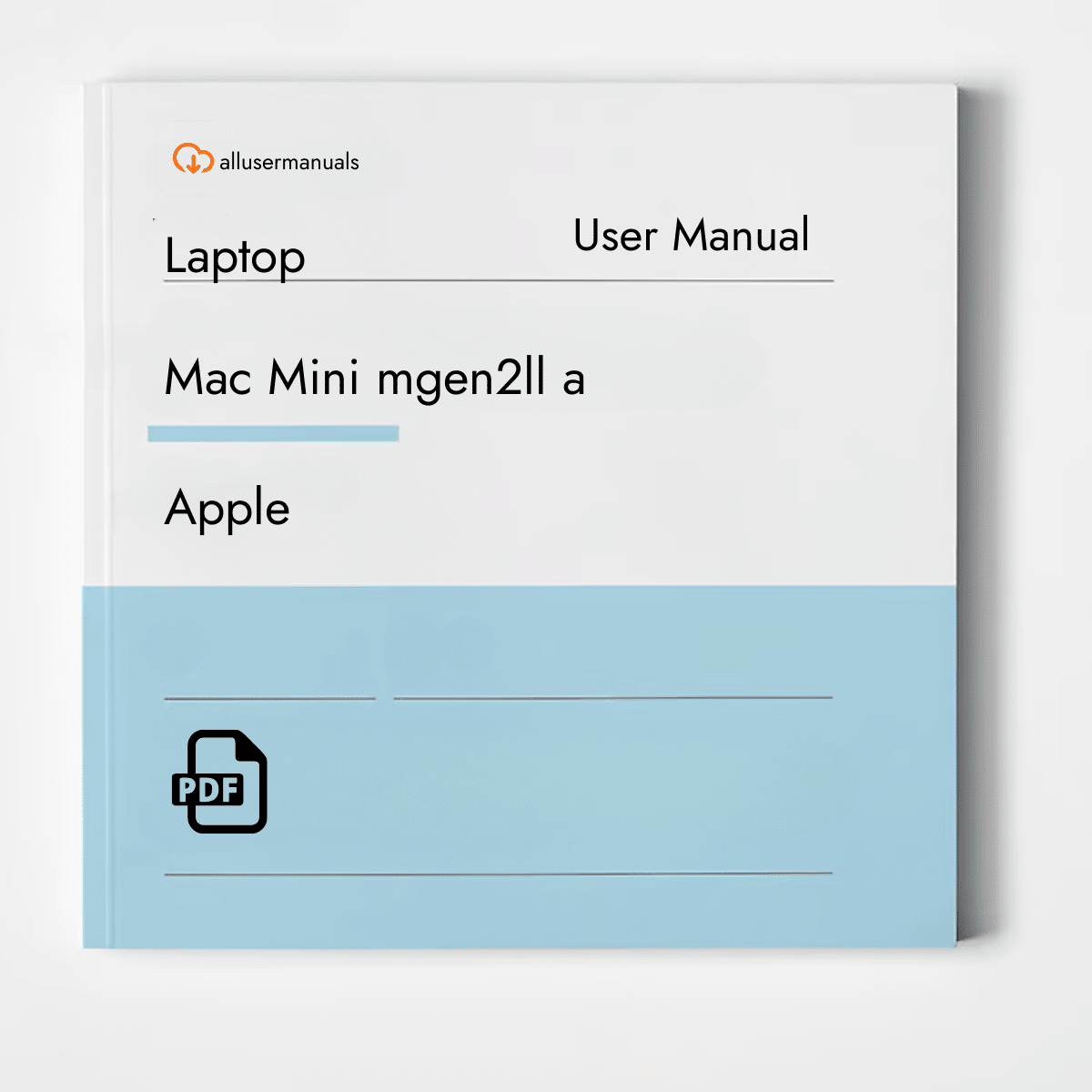 Apple Laptop Mac Mini mgen2ll a Manual