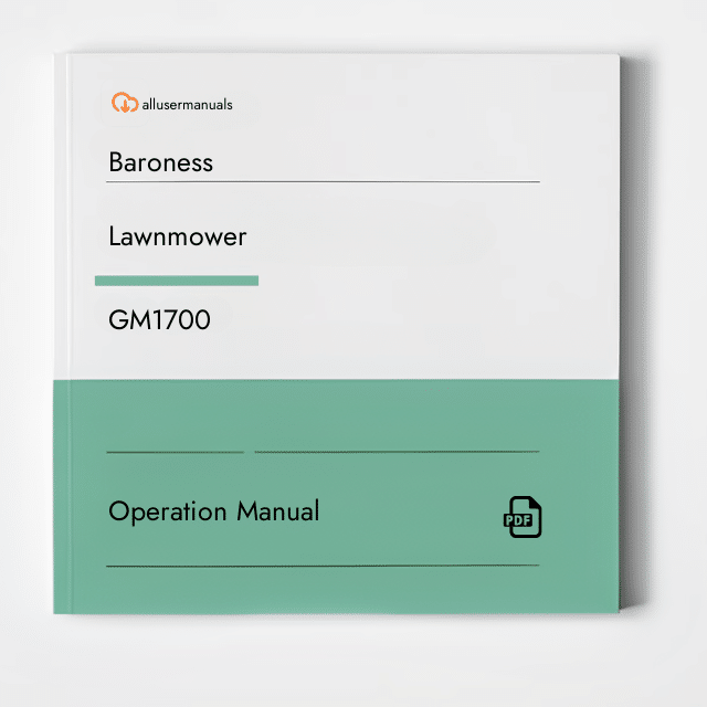 Baroness Lawn Mower GM1700 Manual