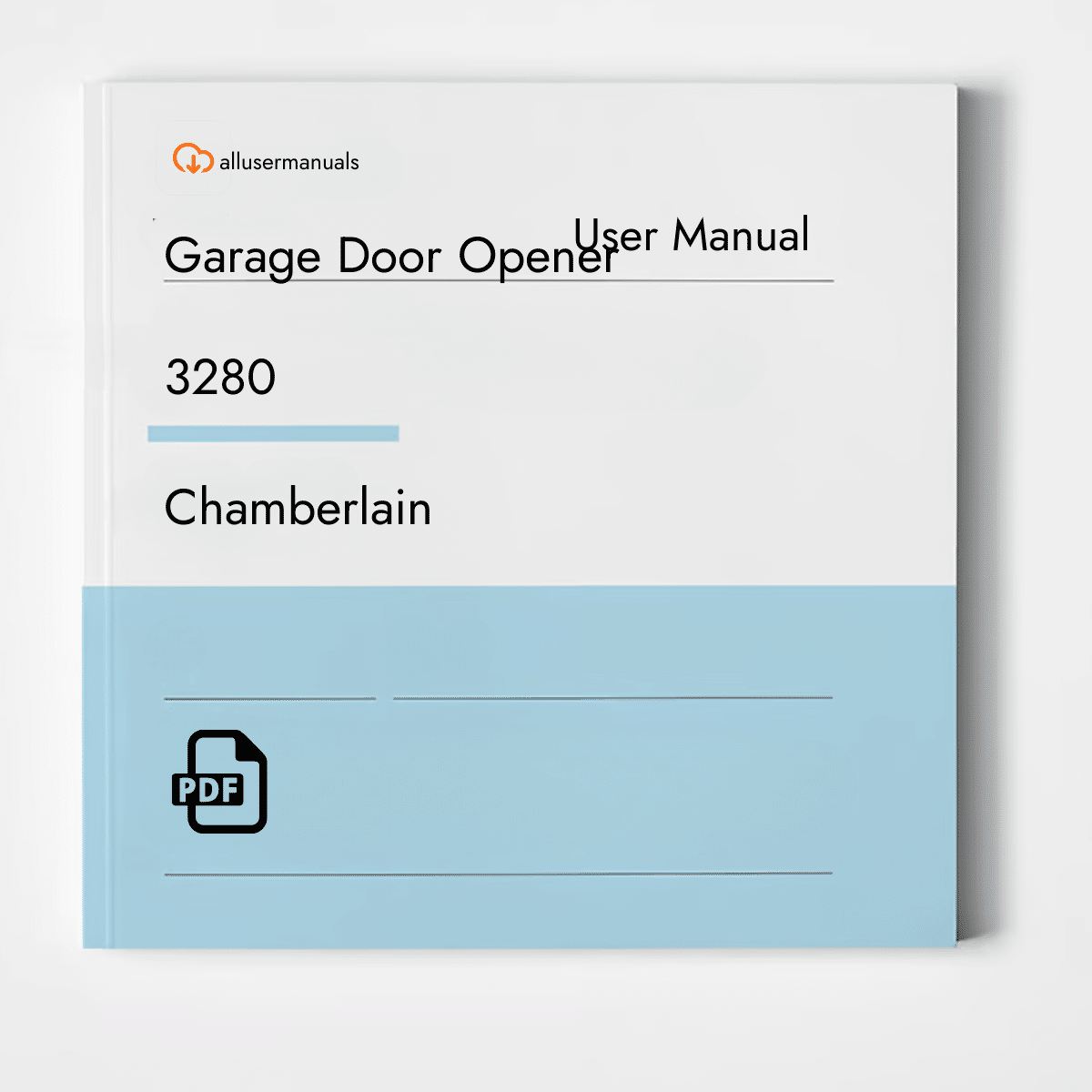 Chamberlain Garage Door Opener 3280 Manual