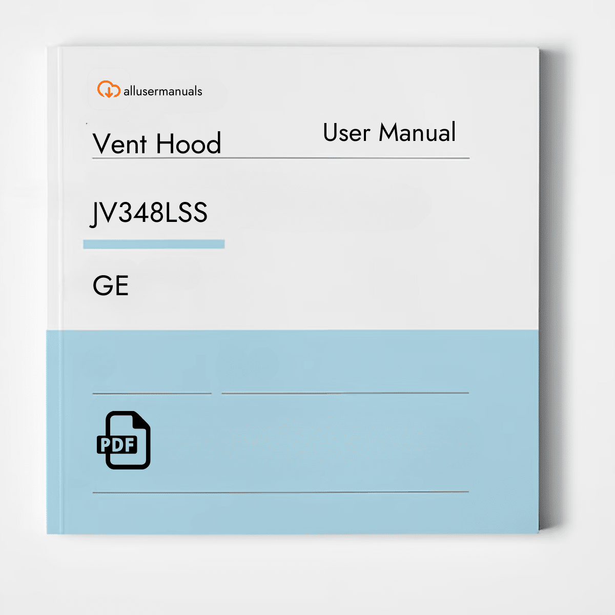 GE Vent Hood JV348LSS Manual