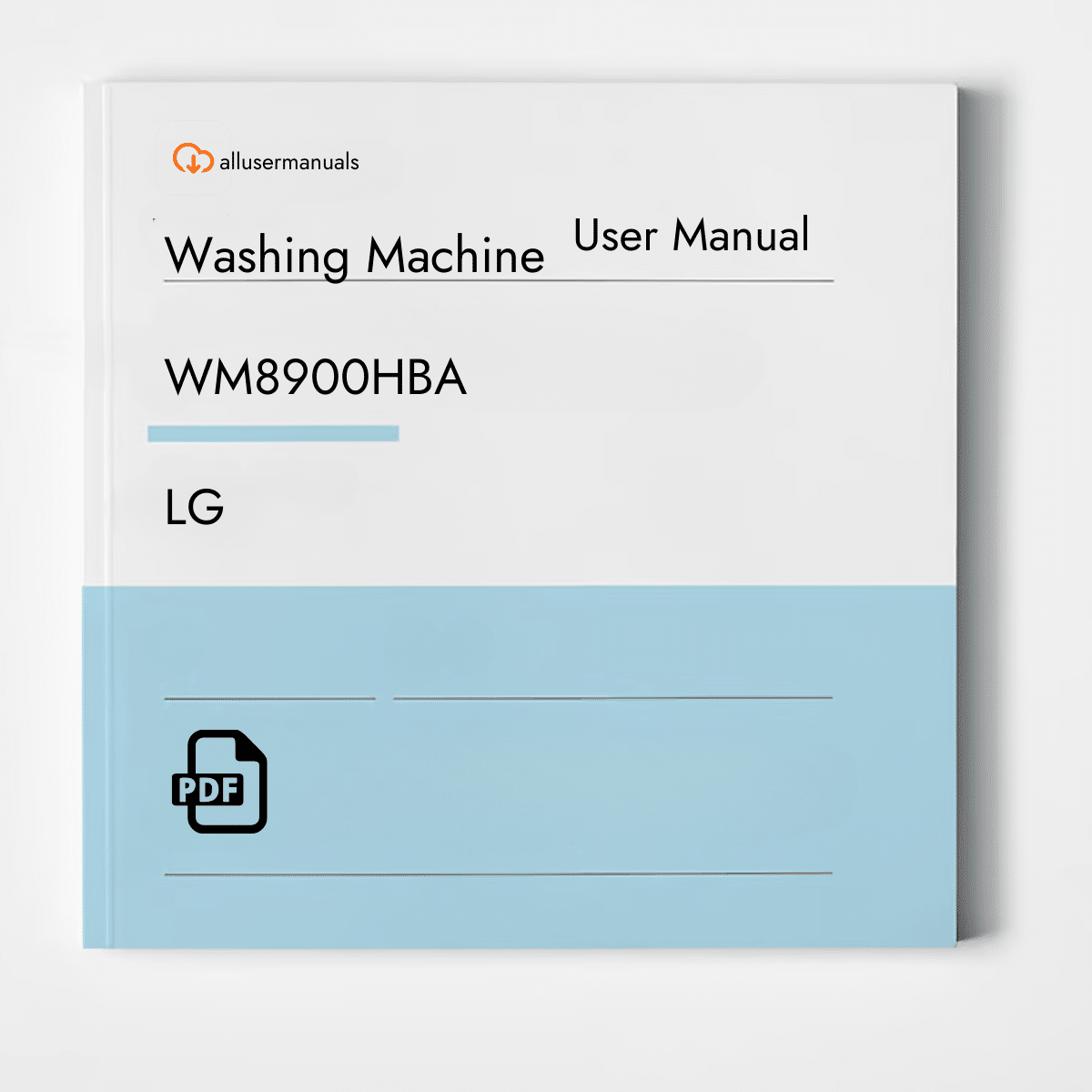 LG Washing Machine WM8900HBA Manual