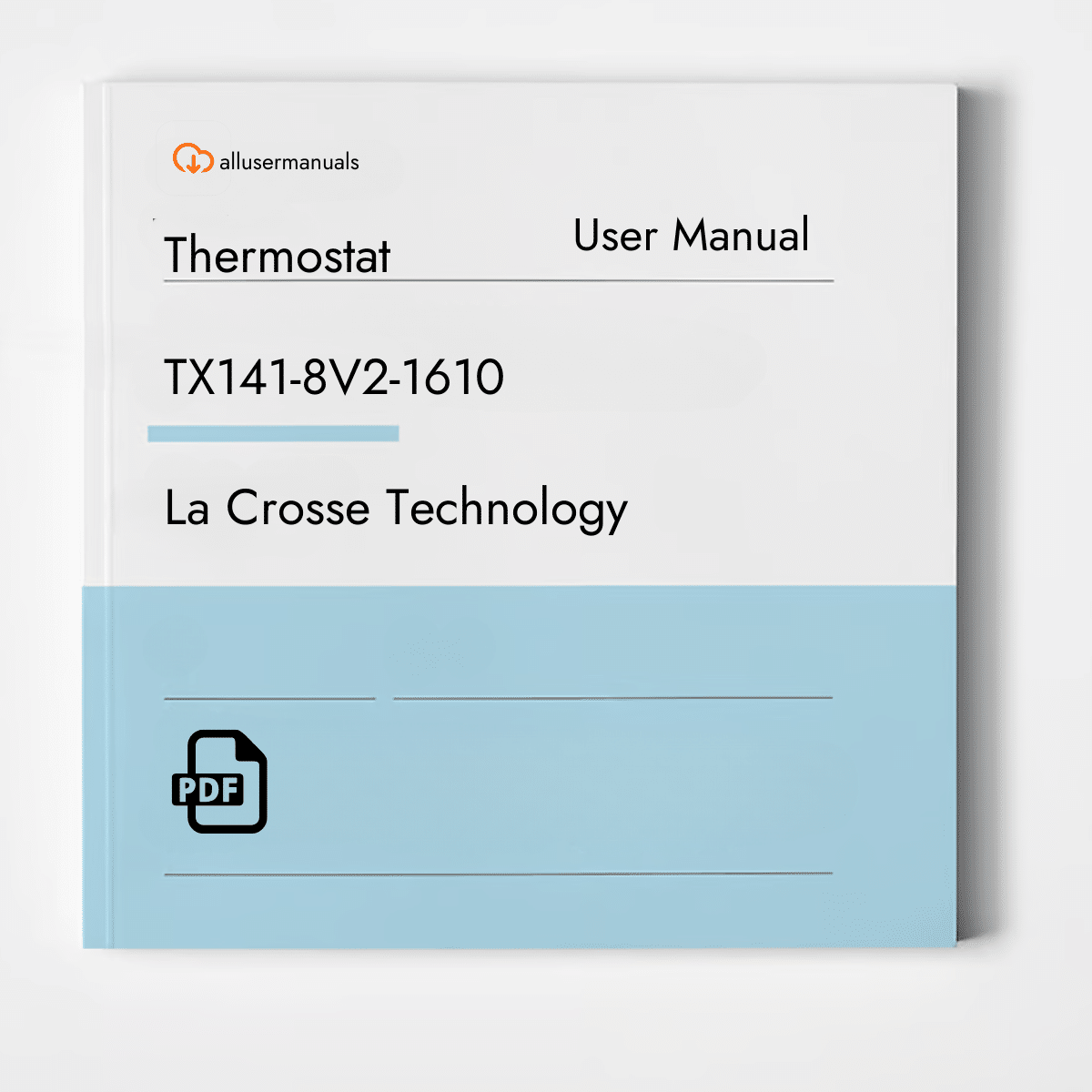La Crosse Technology Thermostat TX141-8V2-1610 Manual