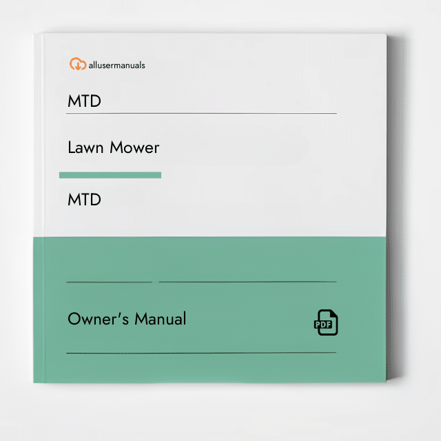 MTD Lawn Mower MTD Manual