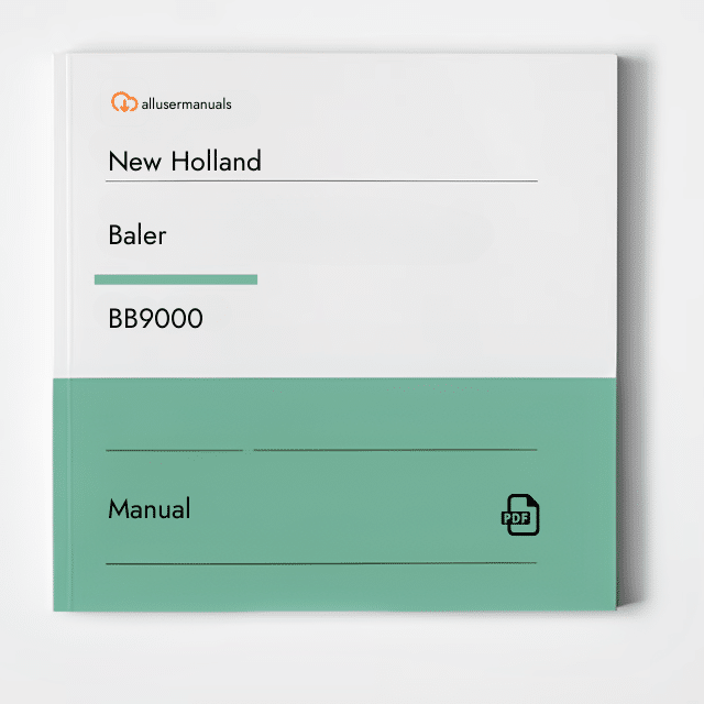 New Holland Balers BB9000 Manual