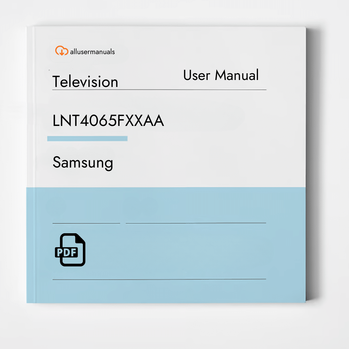 Samsung  Television LNT4065FXXAA Manual