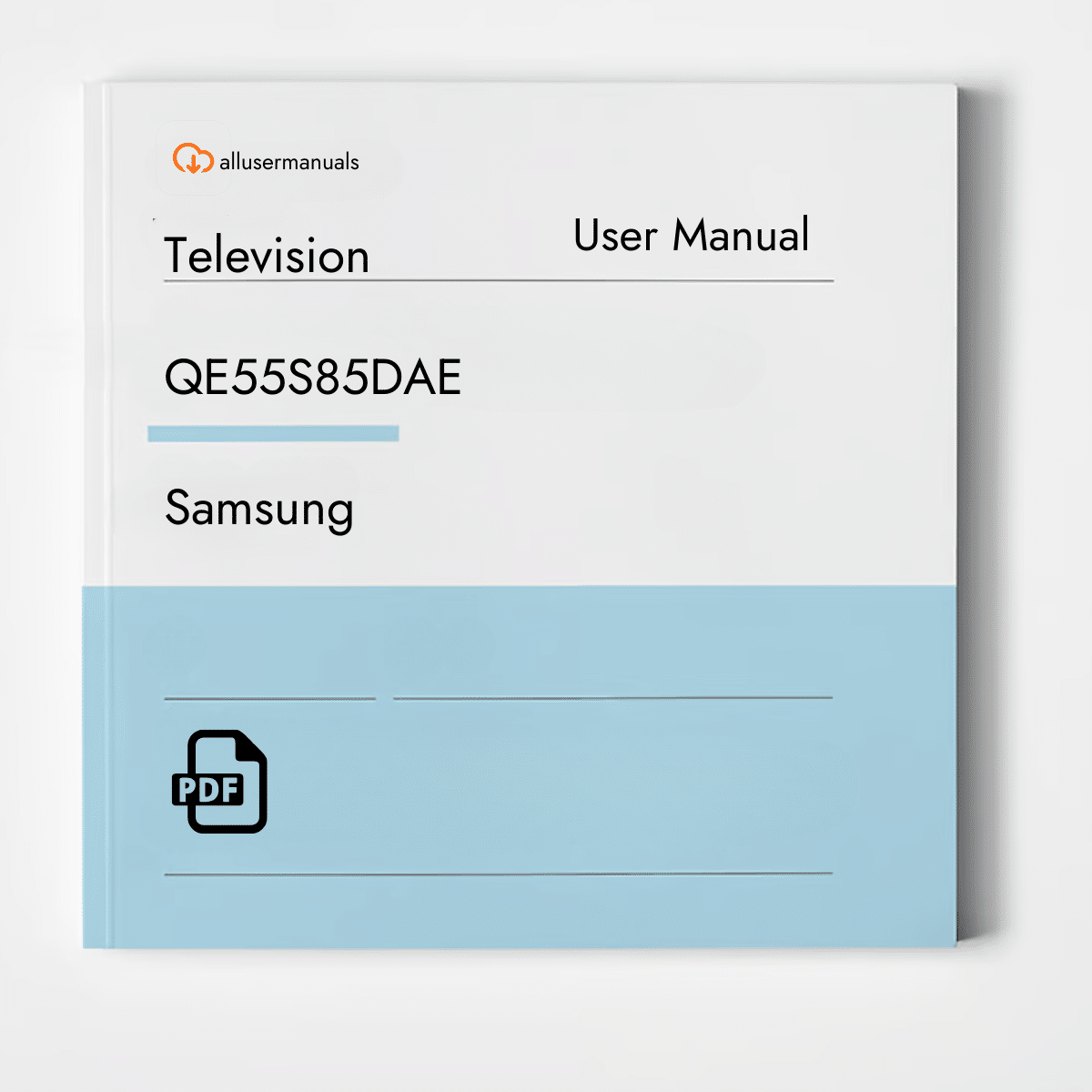 Samsung  Television QE55S85DAE Manual