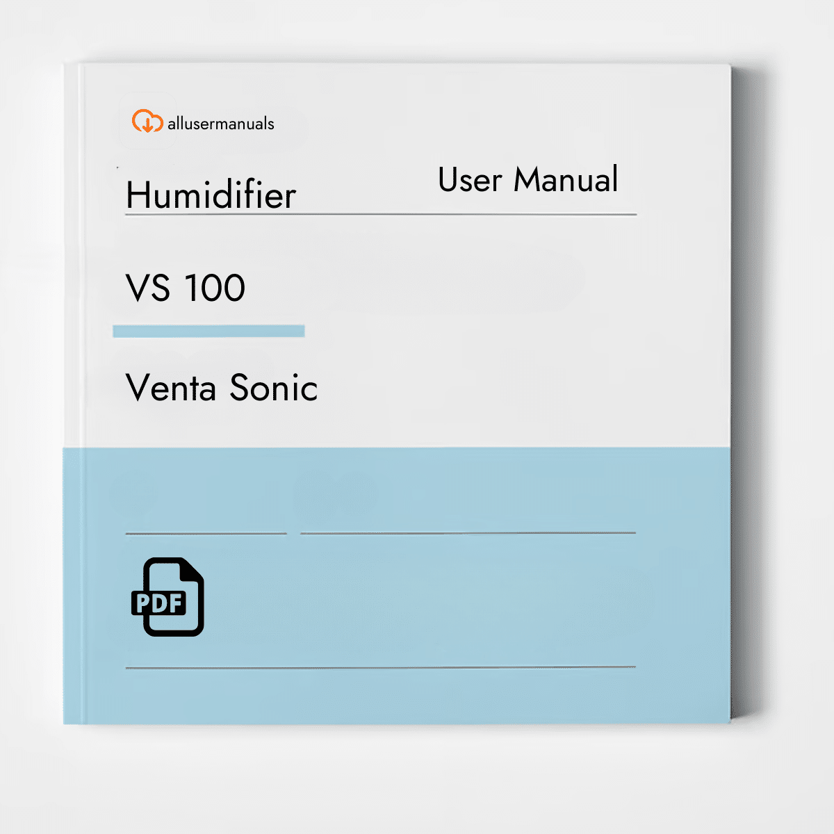 Venta Sonic Humidifier VS 100 Manual