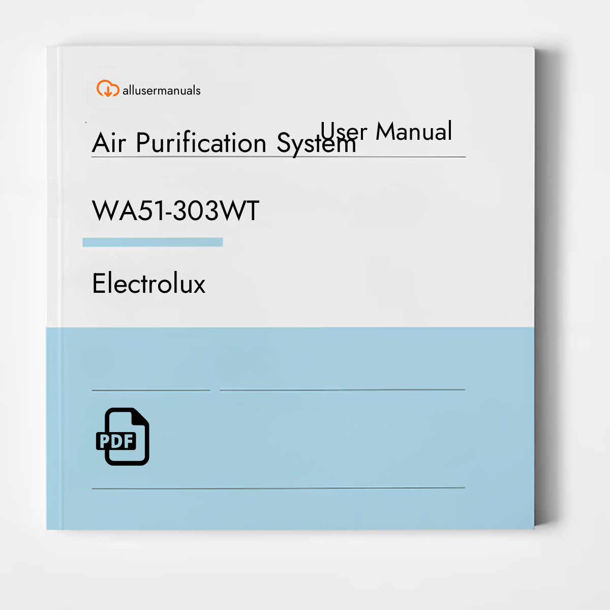 Electrolux Air Purification System WA51-303WT Manual