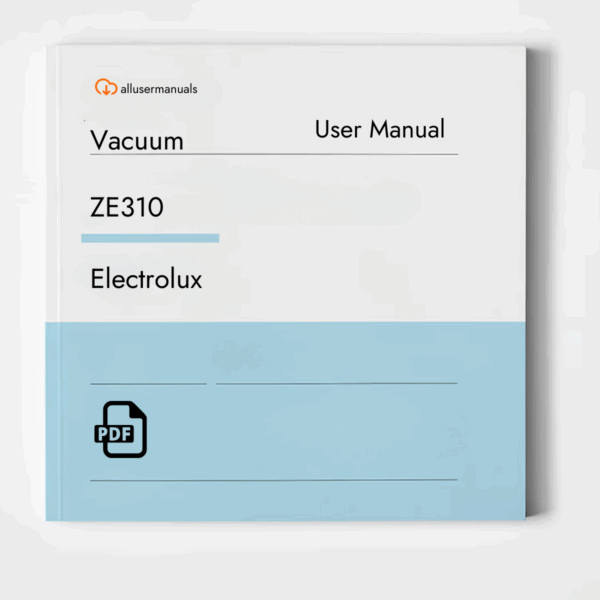 Electrolux Vacuum ZE310 Manual Download