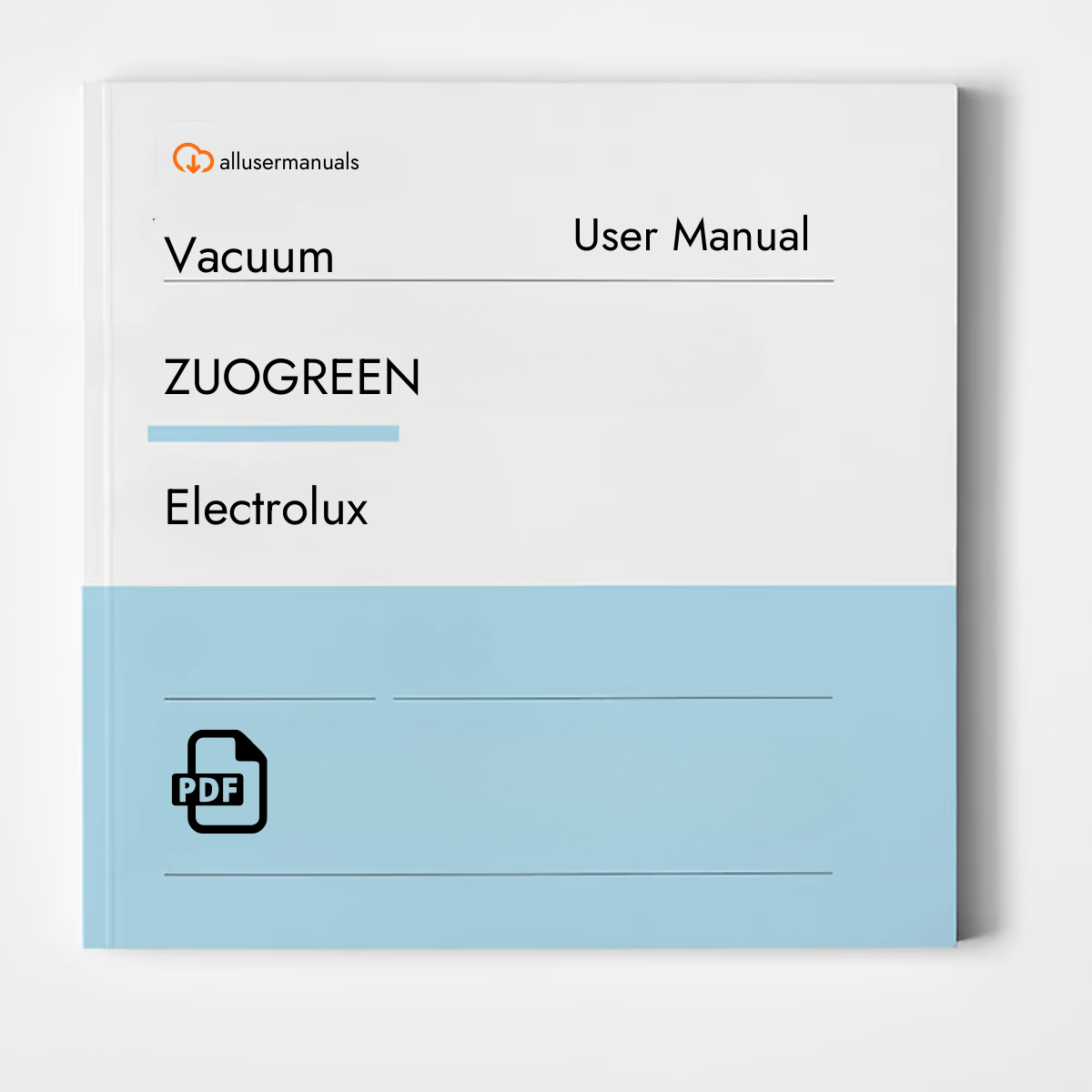 Electrolux Vacuum ZUOGREEN Manual