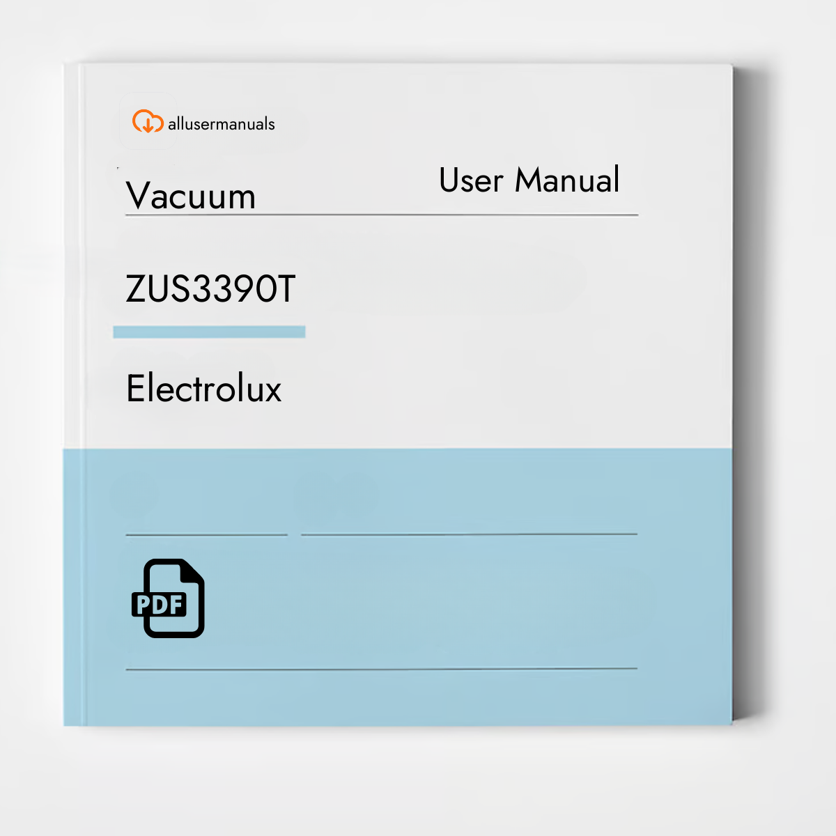 Electrolux Vacuum ZUS3390T Manual